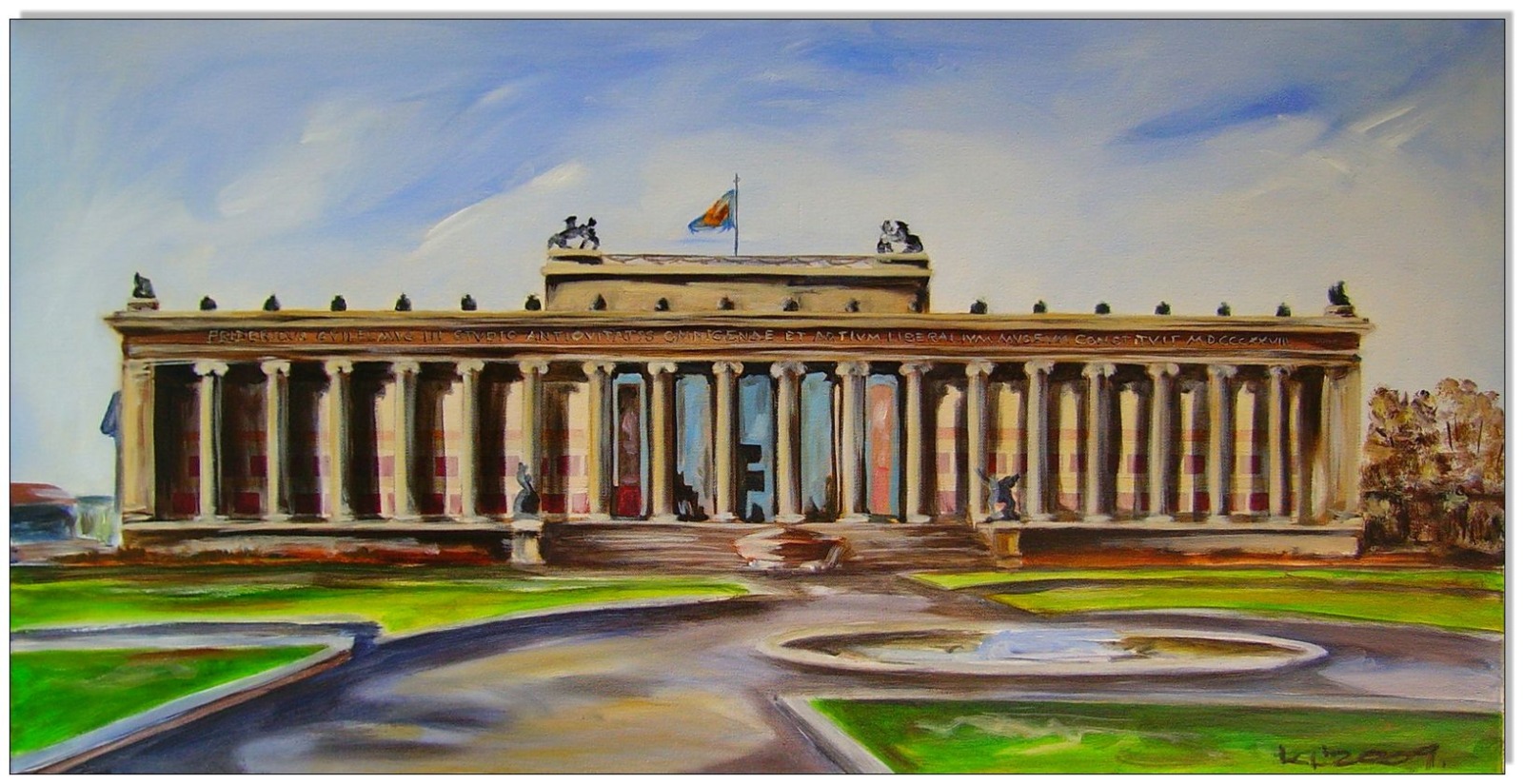 Berlin Altes Museum Museumsinsel - 50 x 100 cm