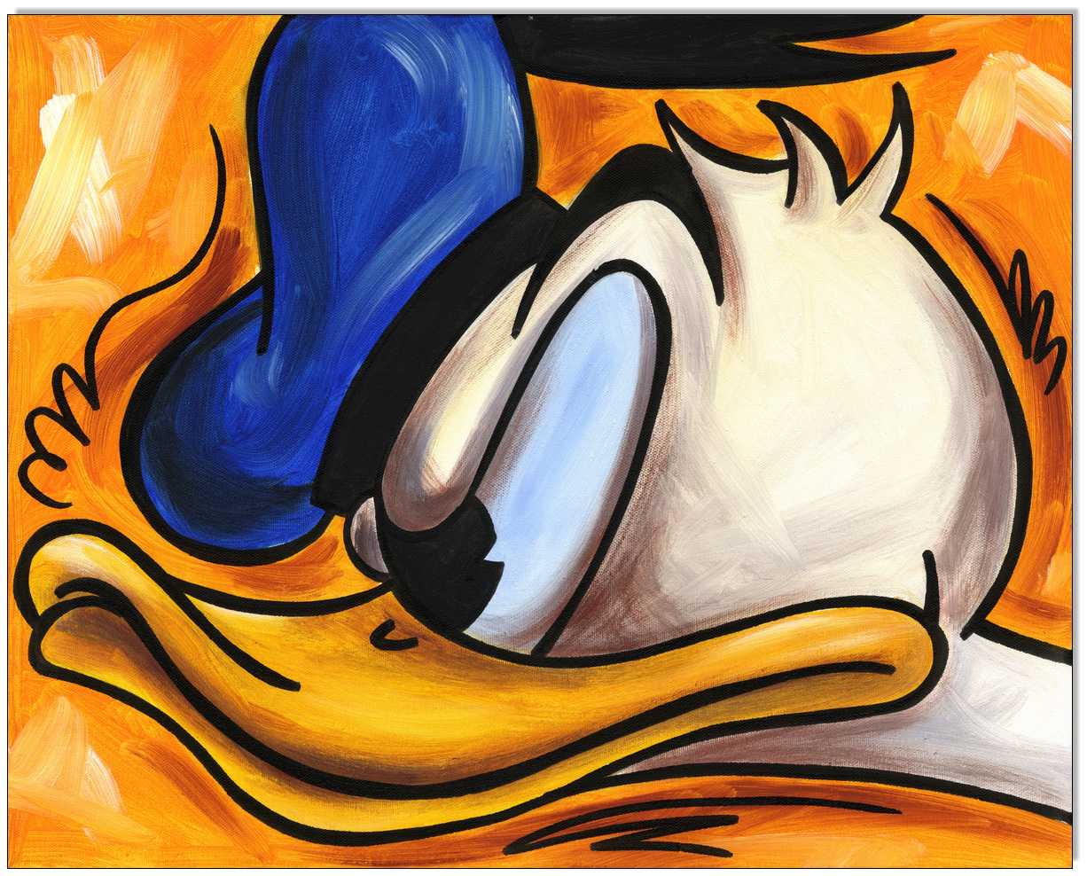 Donald Duck in RAGE X - 40 x 50 cm