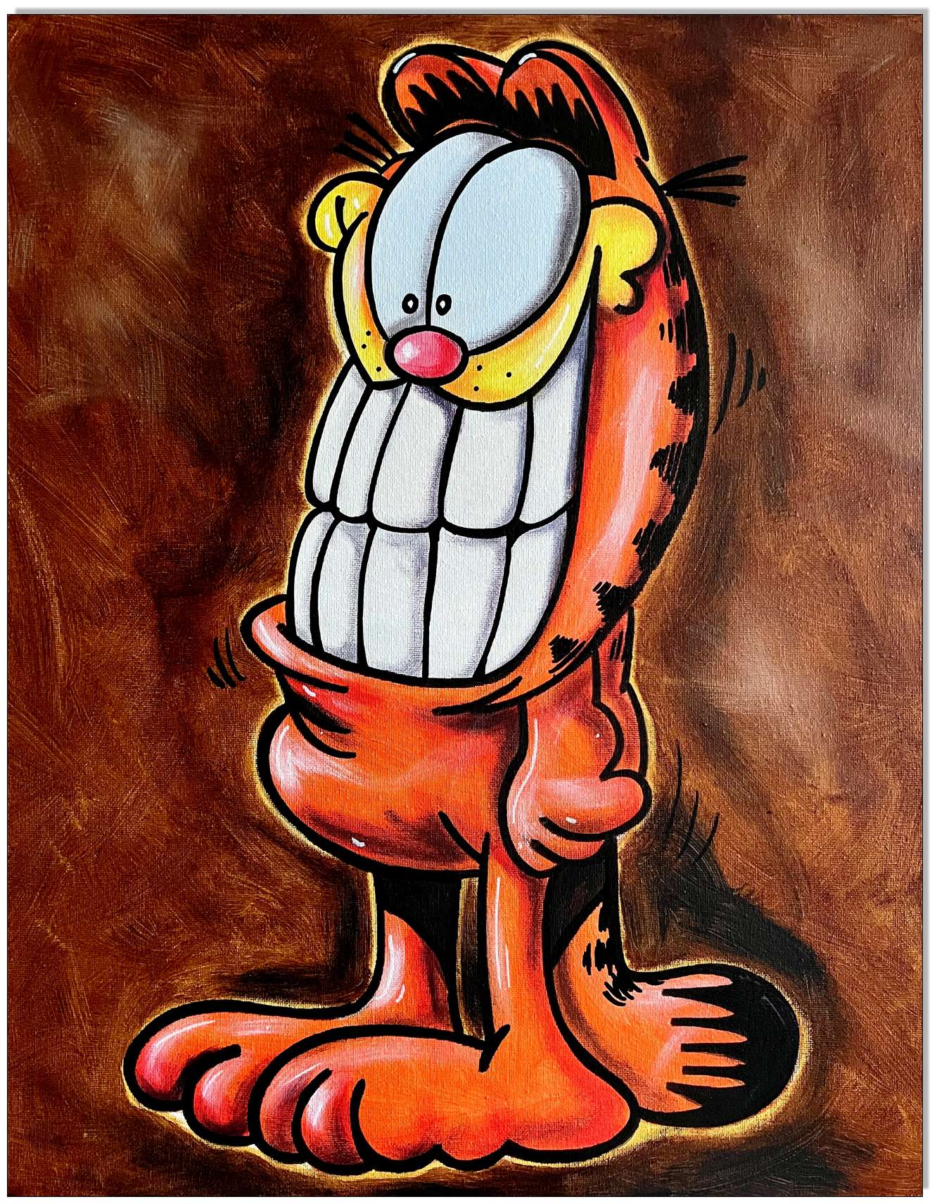 Grimaced Garfield - 40 x 50 cm
