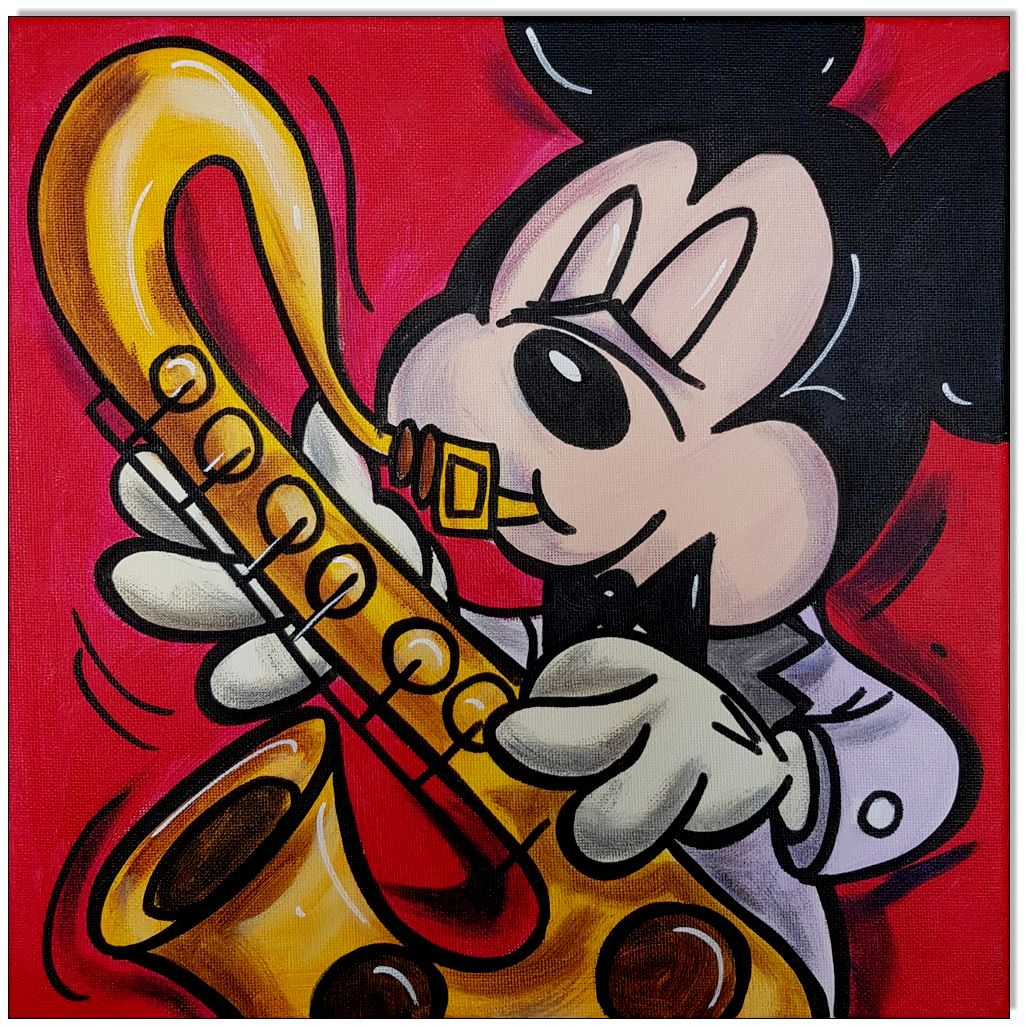 Mickeys Jazz Band - 4 Bilder á 30 x 30 cm 2