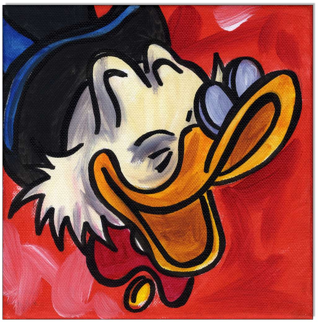 Dagobert Duck FACES II - 4 Bilder 20 x 20 cm 4