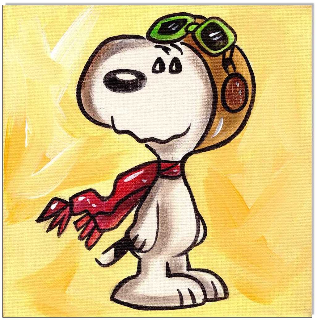 PEANUTS Snoopy - 4 Bilder 20 x 20 cm 3