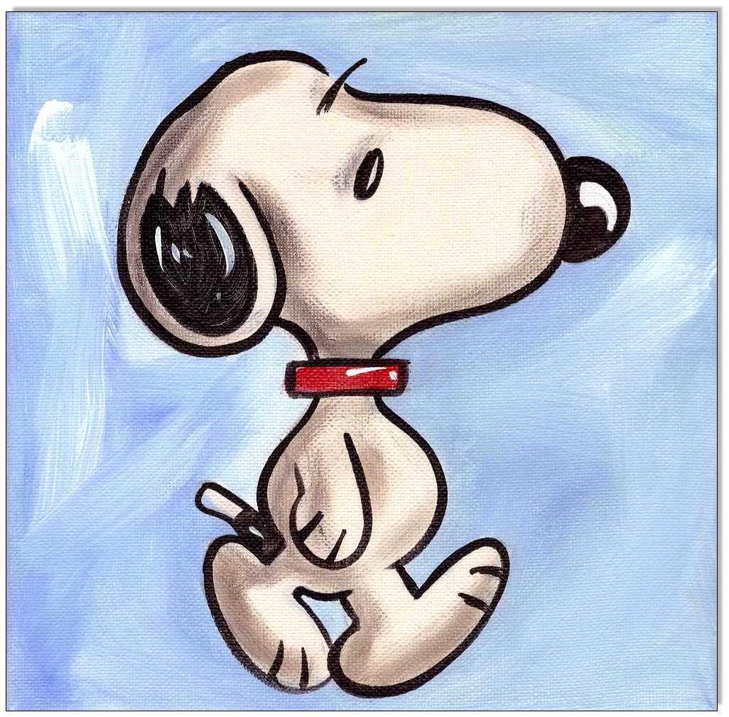 PEANUTS Snoopy - 4 Bilder 20 x 20 cm 4