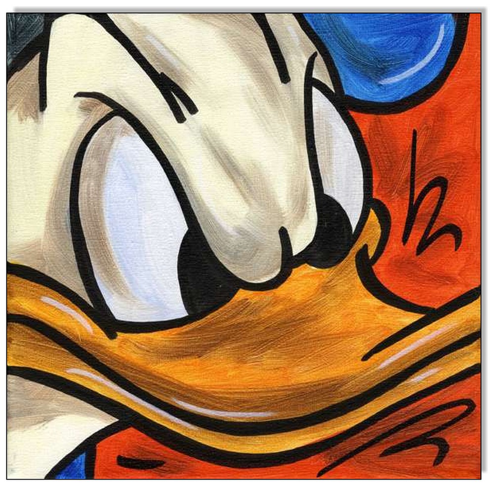 Donald Duck Comic Faces IV - 4 Bilder 60 x 60 cm 2