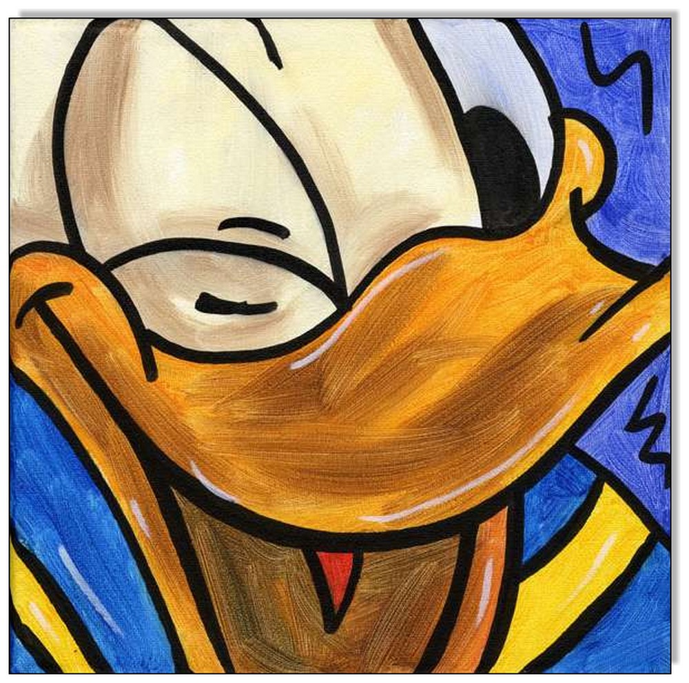 Donald Duck Comic Faces IV - 4 Bilder 60 x 60 cm 3