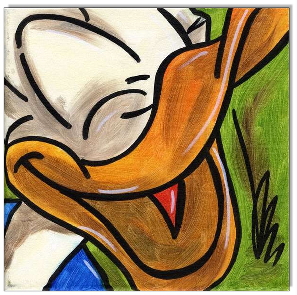 Donald Duck Comic Faces IV - 4 Bilder á 60 x 60 cm 4