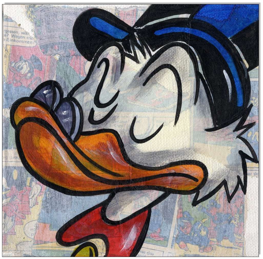 Comic Faces II: Dagobert Duck - 4 Bilder 15 x 15 cm 5