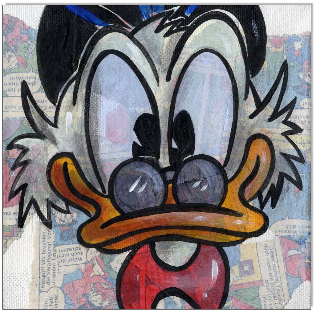 Comic Faces II: Dagobert Duck - 4 Bilder 15 x 15 cm 3