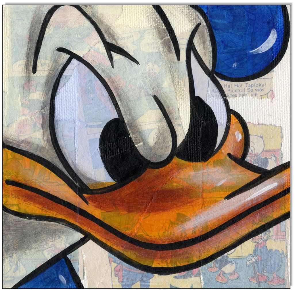 Comic Faces I: Donald Duck - 4 Bilder 15 x 15 cm 2
