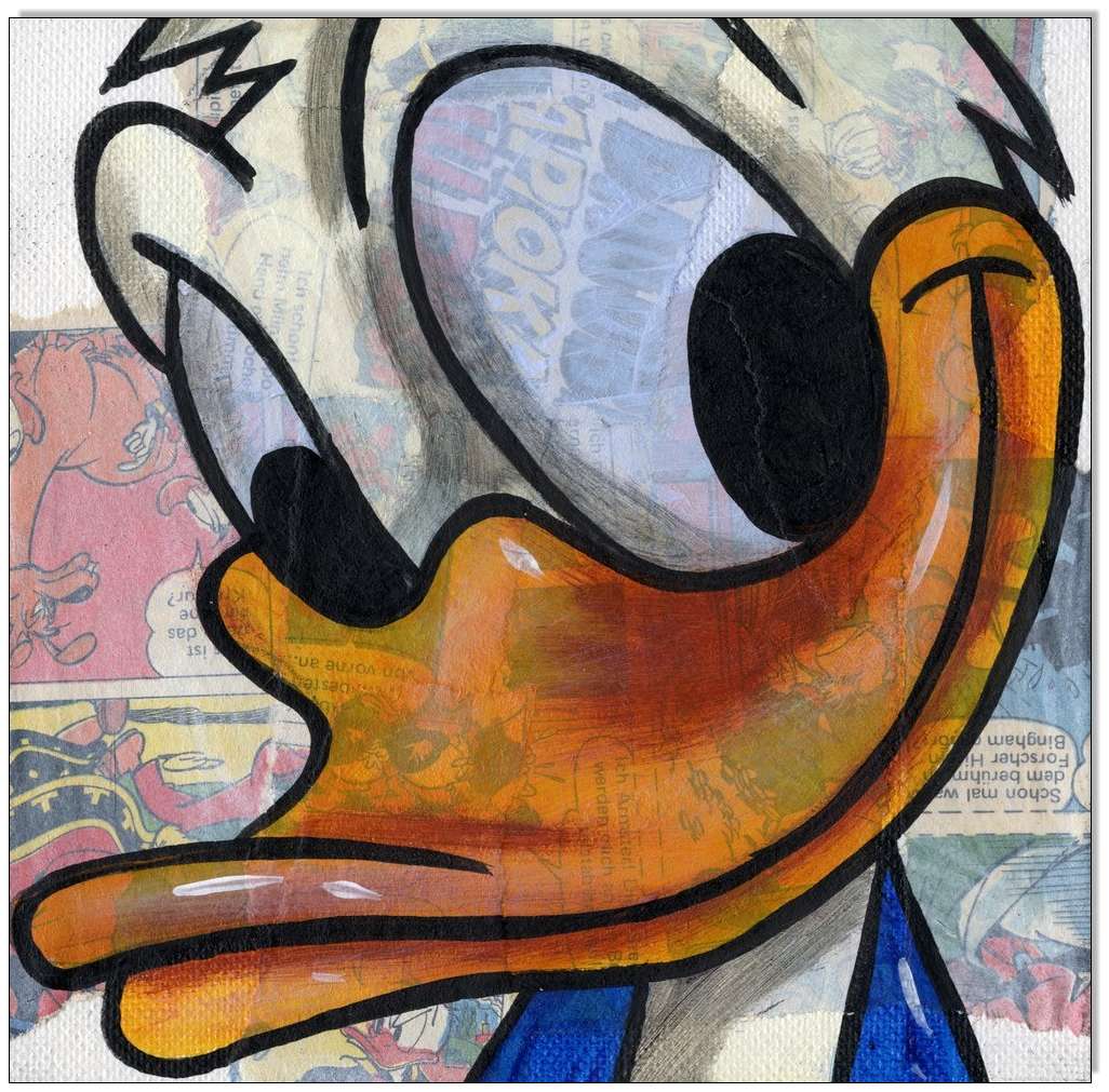 Comic Faces I: Donald Duck - 4 Bilder 15 x 15 cm 3