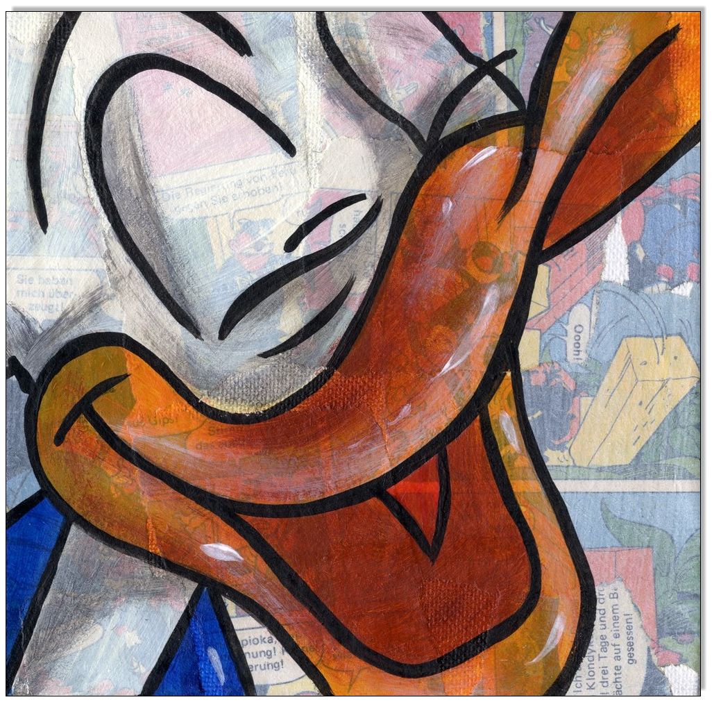 Comic Faces I: Donald Duck - 4 Bilder à 15 x 15 cm 4