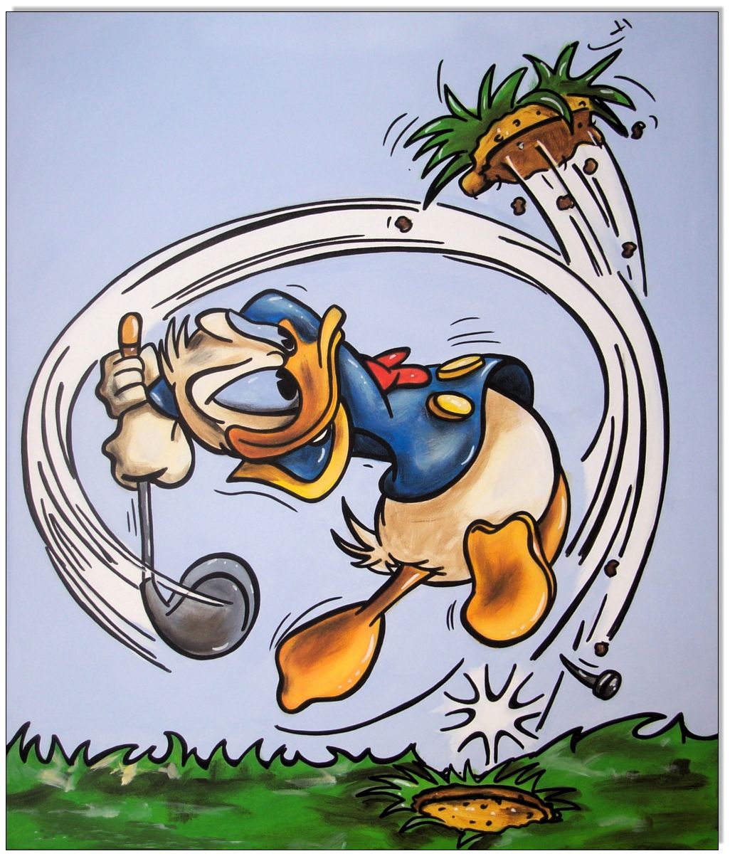 Donald Duck GOLF - 50 x 60 cm