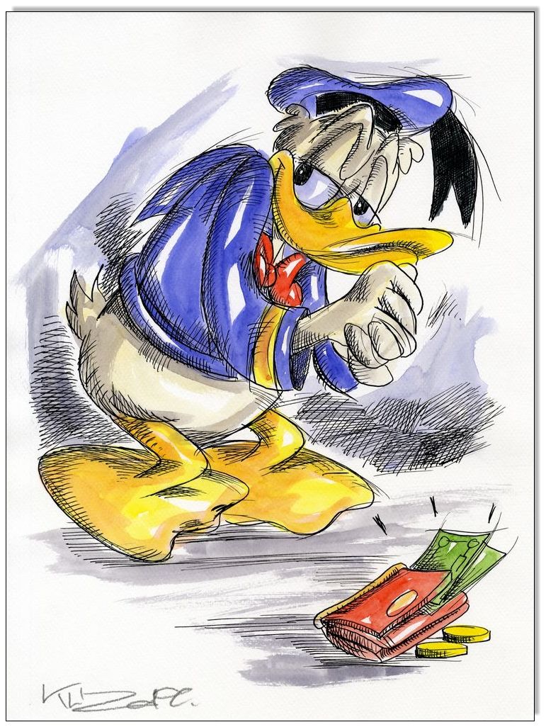 Donald Duck THE PURSE - 24 x 32 cm