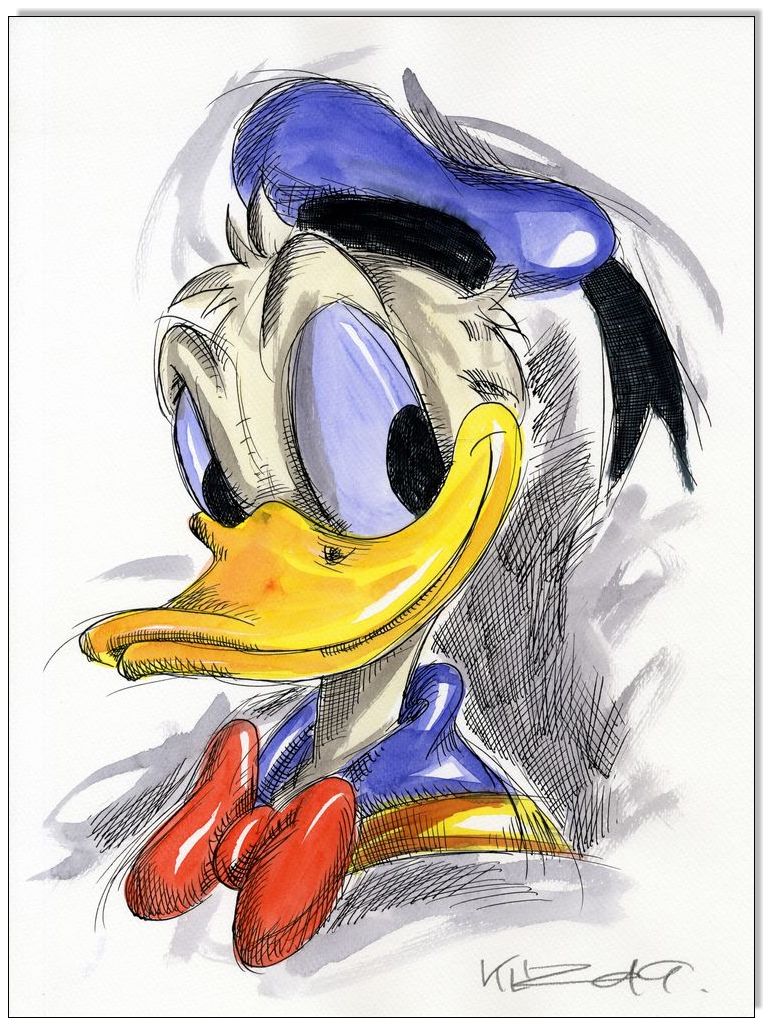 Donald Duck FACES I - 24 x 32 cm