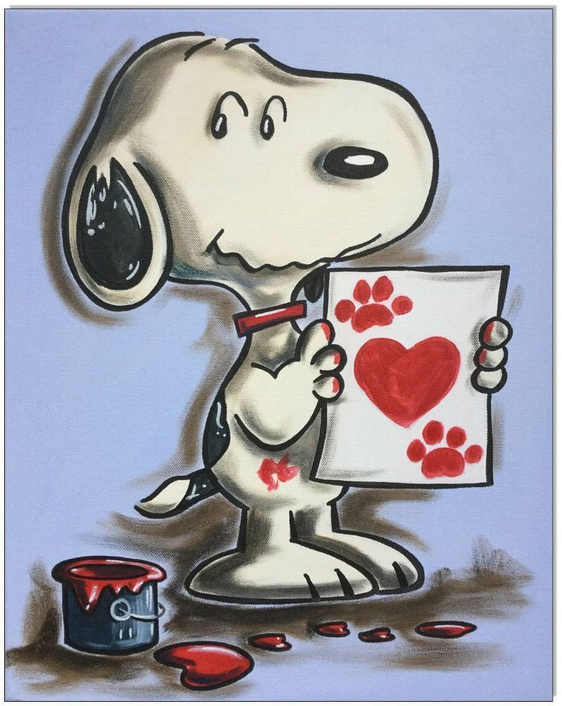 PEANUTS Snoopy Heart - 40 x 50 cm