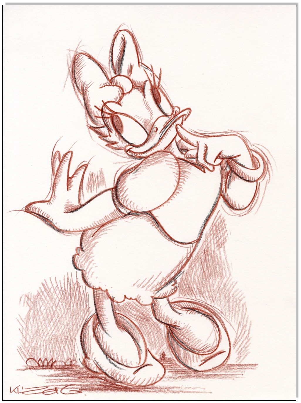 Daisy Duck II - 24 x 32 cm