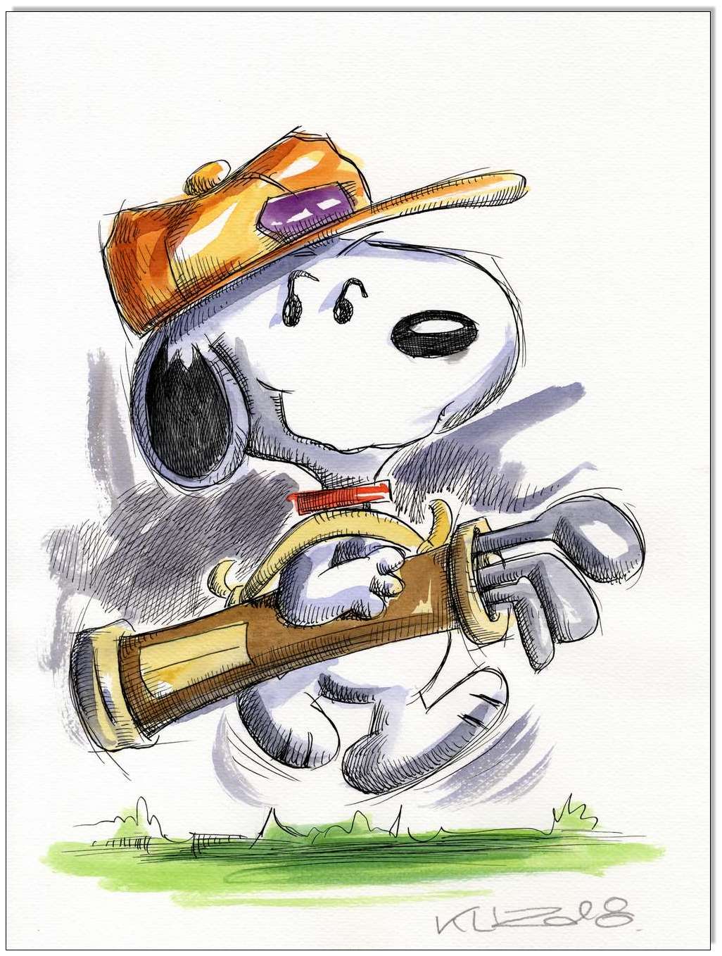 PEANUTS Snoopy Golf III- 24 x 32 cm