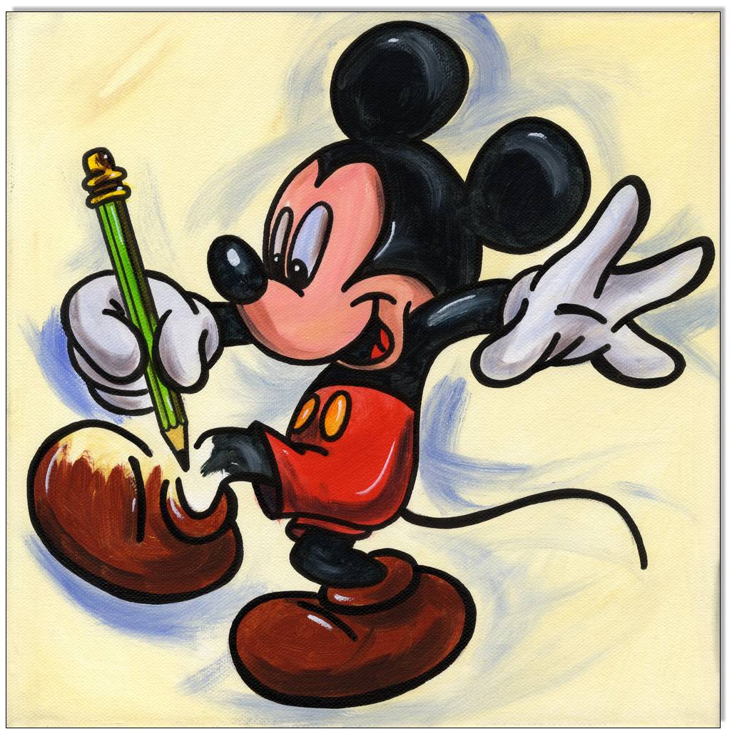 Mickey Mouse Drawing - 30 x 30 cm