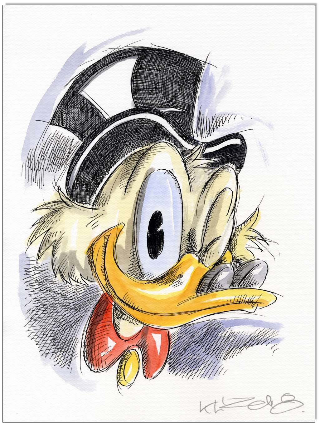 Dagobert Duck FACES VIII - 24 x 32 cm