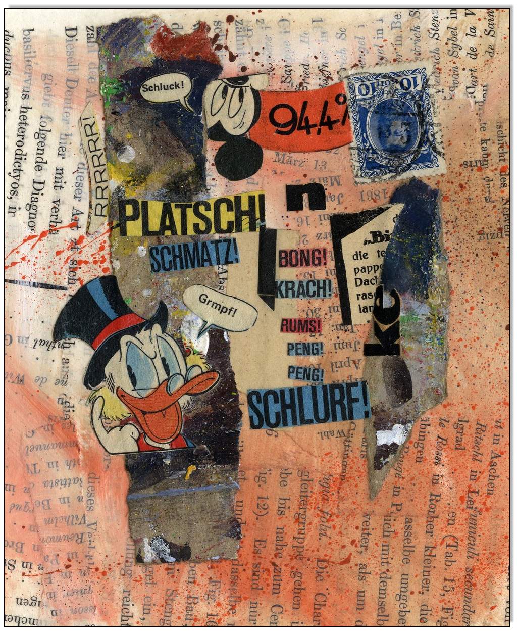 Collage No.21: Bong, Krach, Rumms - 12 x 17 cm 2