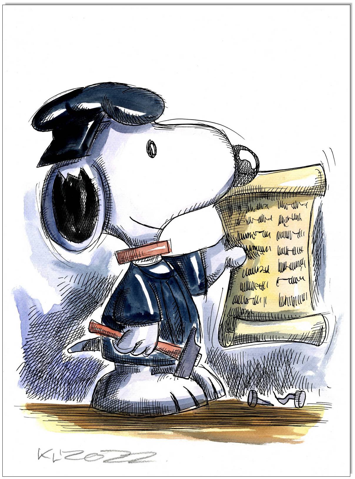 PEANUTS Luther Snoopy - 24 x 32 cm