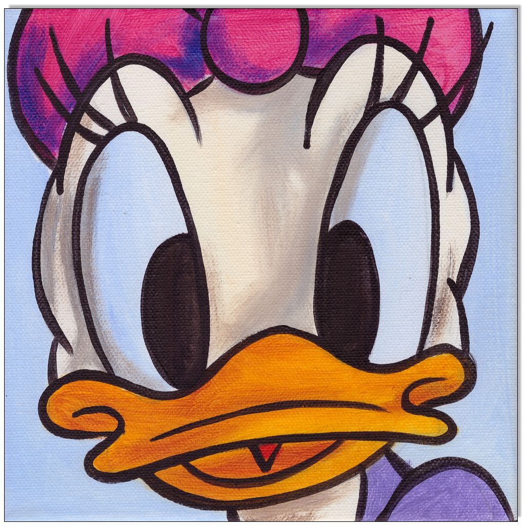 Daisy Duck FACES I - 4 Bilder 20 x 20 cm 2