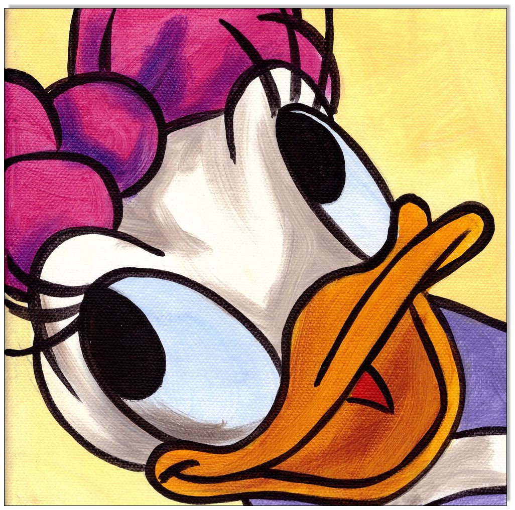 Daisy Duck FACES I - 4 Bilder 20 x 20 cm 3