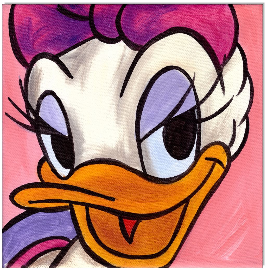 Daisy Duck FACES I - 4 Bilder 20 x 20 cm 4