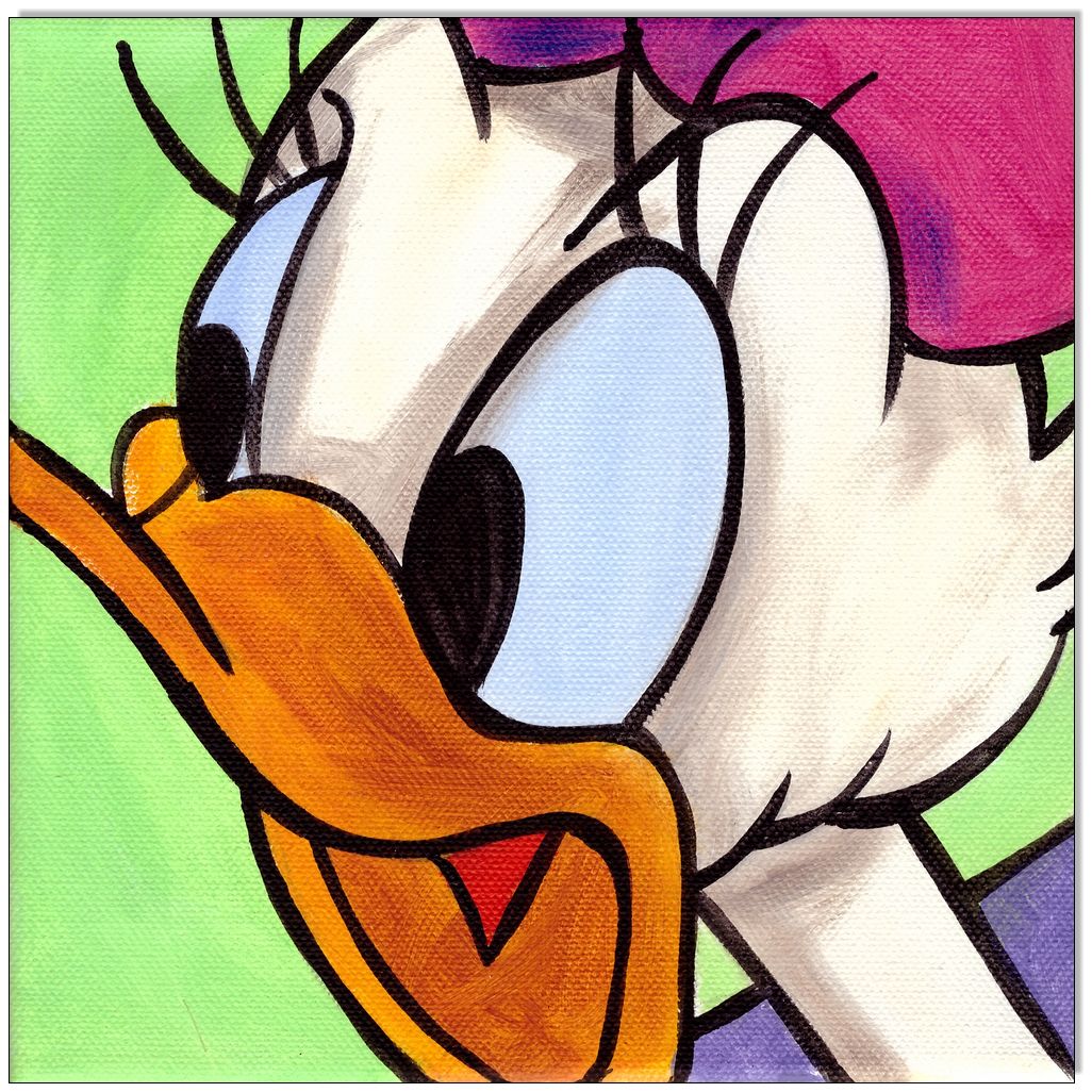 Daisy Duck FACES I - 4 Bilder 20 x 20 cm 5