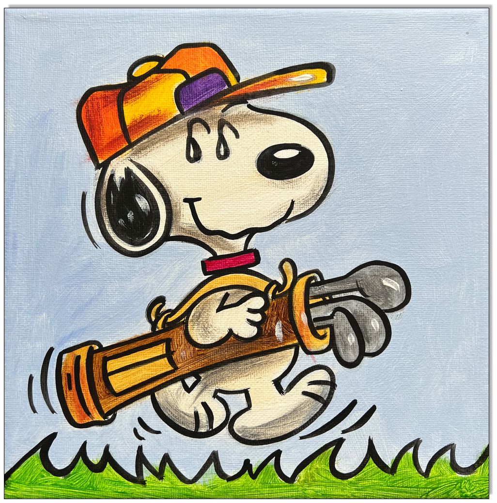 PEANUTS Snoopy plays Golf III - 20 x 20 cm