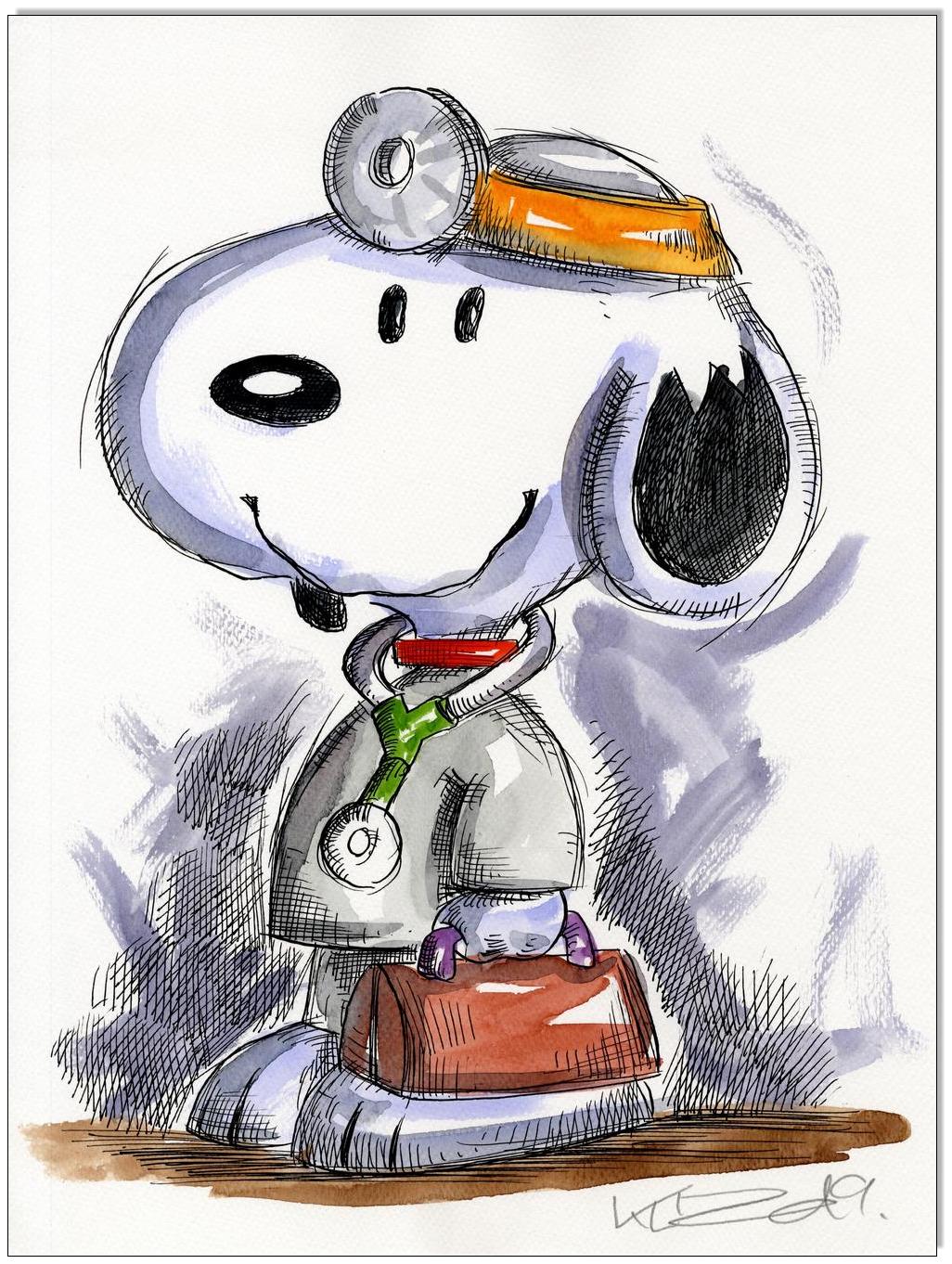 PEANUTS Snoopy Doctor Beagle - 24 x 32 cm