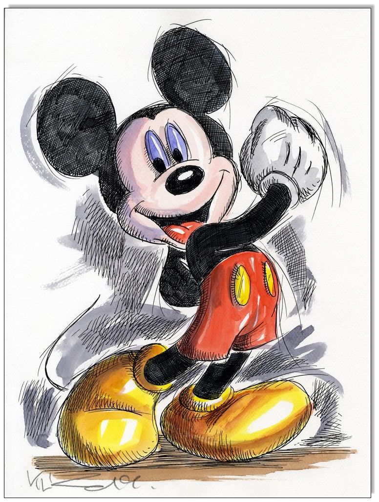 Mickey Mouse II - 24 x 32 cm