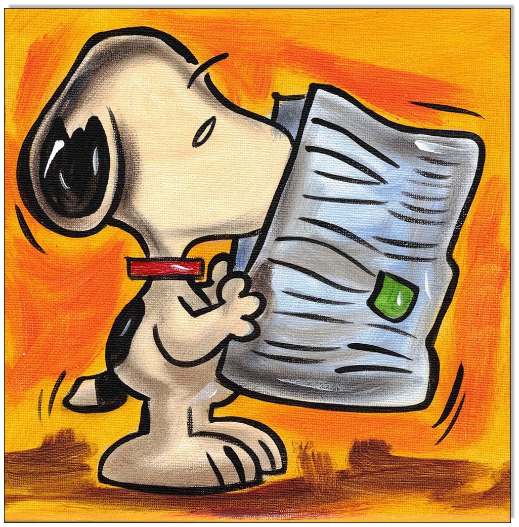 PEANUTS Snoopy Gazette - 20 x 20 cm