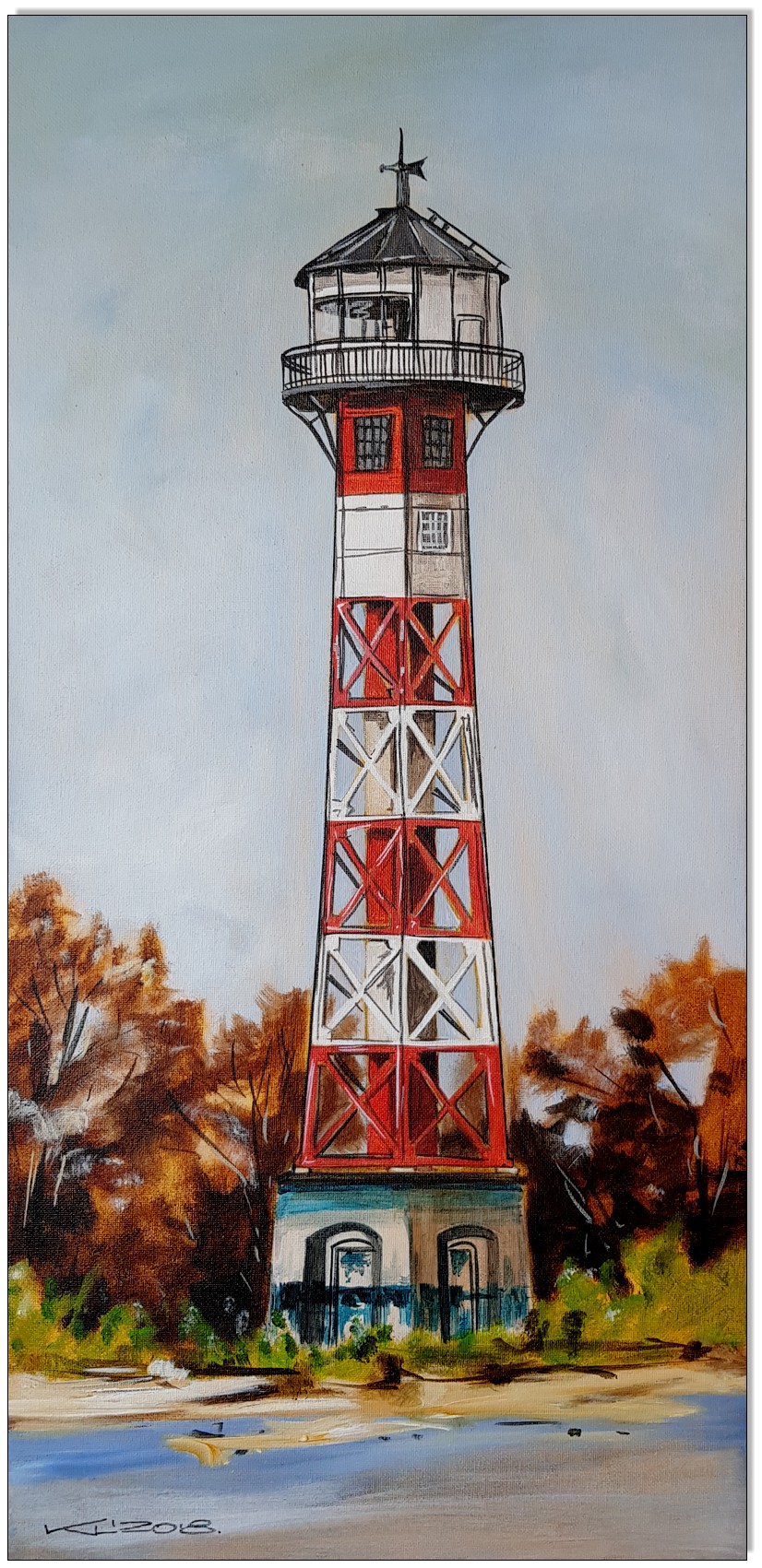 Leuchtturm Wittenbergen - 30 x 60 cm