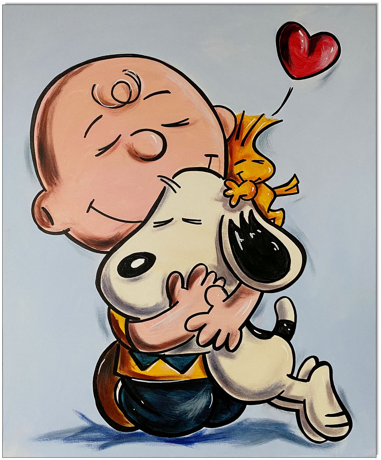 PEANUTS Charlie, Snoopy &amp; Woodstock - 50 x 60 cm