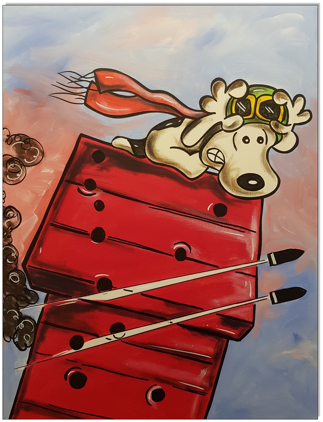 PEANUTS Snoopy vs. Red Baron VI - 50 x 70 cm