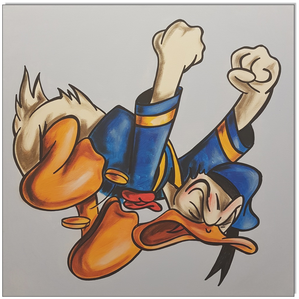 Donald in Rage XI - 60 x 60 cm