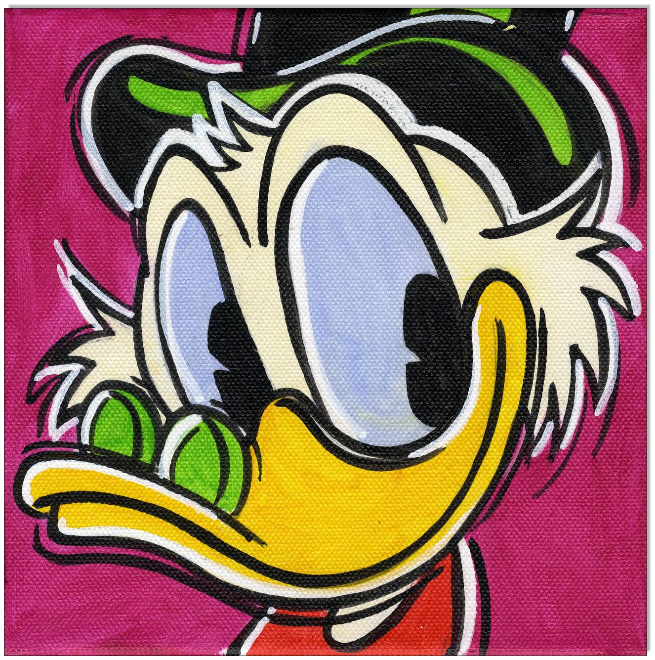 Dagobert Duck POP FACES - 4 Bilder á 30 x 30 cm 2
