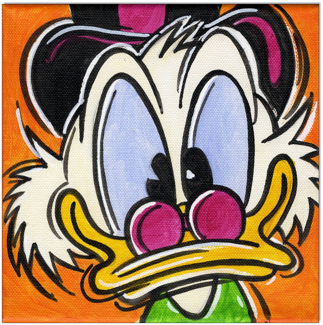 Dagobert Duck POP FACES - 4 Bilder 30 x 30 cm 3