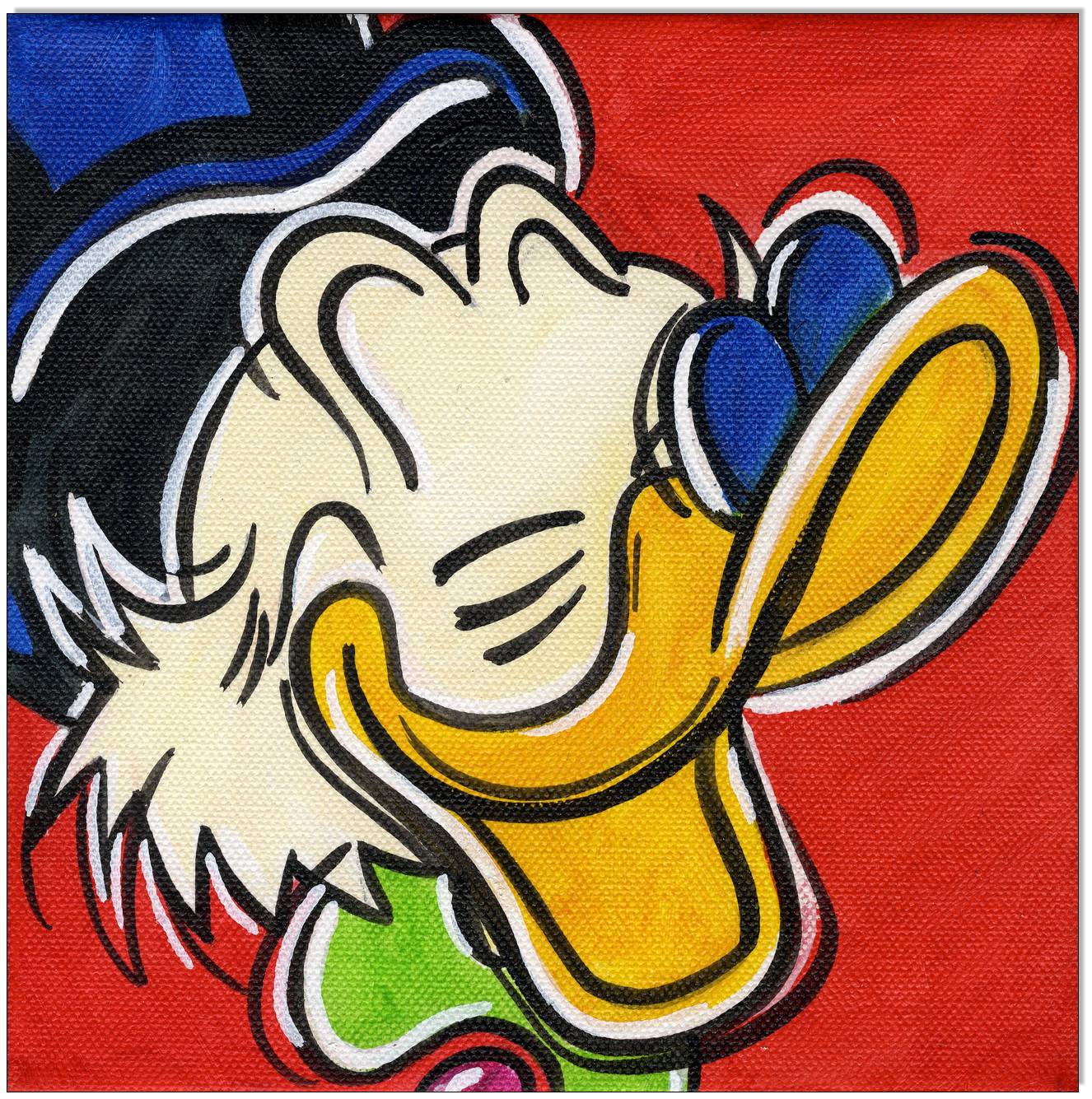 Dagobert Duck POP FACES - 4 Bilder 30 x 30 cm 4