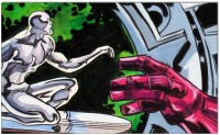 The Silver Age of Comic Book Art: Silver Surfer- Galactus - 40 x 80 cm 2