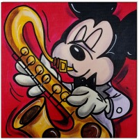 Mickeys Jazz Band - 4 Bilder á 30 x 30 cm 2