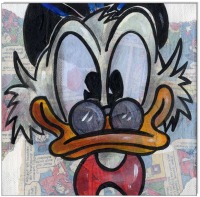 Comic Faces II: Dagobert Duck - 4 Bilder à 15 x 15 cm 3