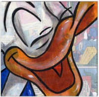 Comic Faces I: Donald Duck - 4 Bilder à 15 x 15 cm 4