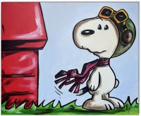 PEANUTS Snoopy vs. Red Baron IV - 40 x 50 cm