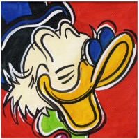 Dagobert Duck POP FACES - 4 Bilder á 30 x 30 cm 4