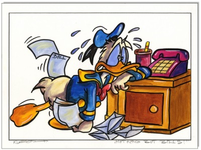 Donald Duck: Nothing but bills - 30 x 40 cm