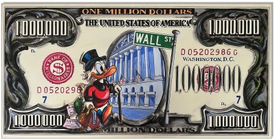 BERLINER BILDERMANN EDITION II: Dagobert Duck The One Million Dollar Coup - 60 x 120 cm