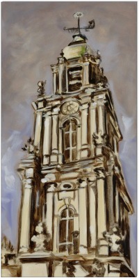 Potsdam Garnisonkirche I - 30 x 60 cm - Original Acrylgemälde auf Leinwand/ Keilrahmen -