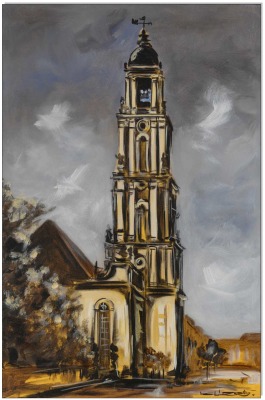 Potsdam Garnisonkirche II - 40 x 60 cm - Original Acrylgemälde auf Leinwand/ Keilrahmen -
